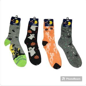 4 Pairs of Ladies Halloween Socks